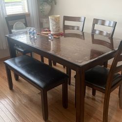 6 Piece Dining Table 