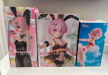 Ram Rezero anime figures lot NEGOTIABLE