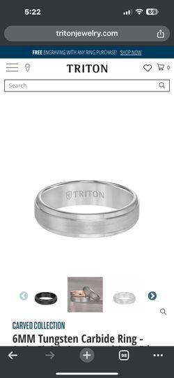 Triton men’s wedding ring new size 10.5 last 2 years ago bought it’s for $300 in Macy. When I search it today the price went to $450. I gonna sell th