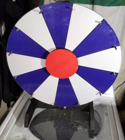 Commercial large size 27" price wheel of fortune table wooden spin game Erasable Whiteboard Surface