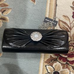 Black Evening Bag With Click Face! New! Cute!
