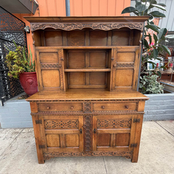 Antique beautiful Buffet Cabinet comes in two parts
