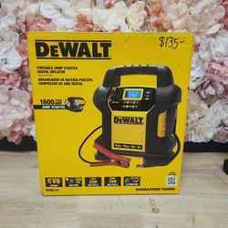 DEWALT
1600 Peak Amp Jump Starter with Digital Compressor and USB Power Bank