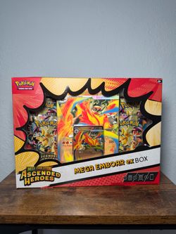 Pokémon Mega Evolution Ascended Hero Emboar EX box