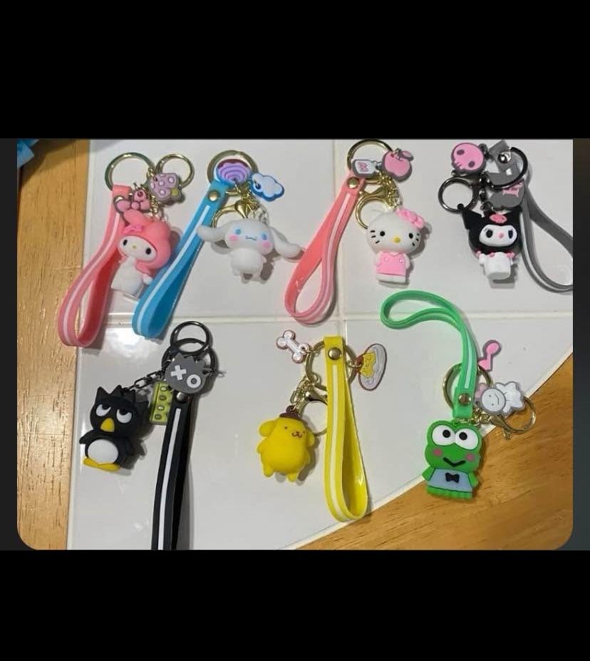 New Hello Kitty My Melody keychains..$4 Each