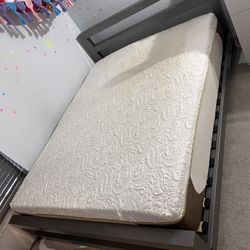 Queen Bed frame And Mattress 