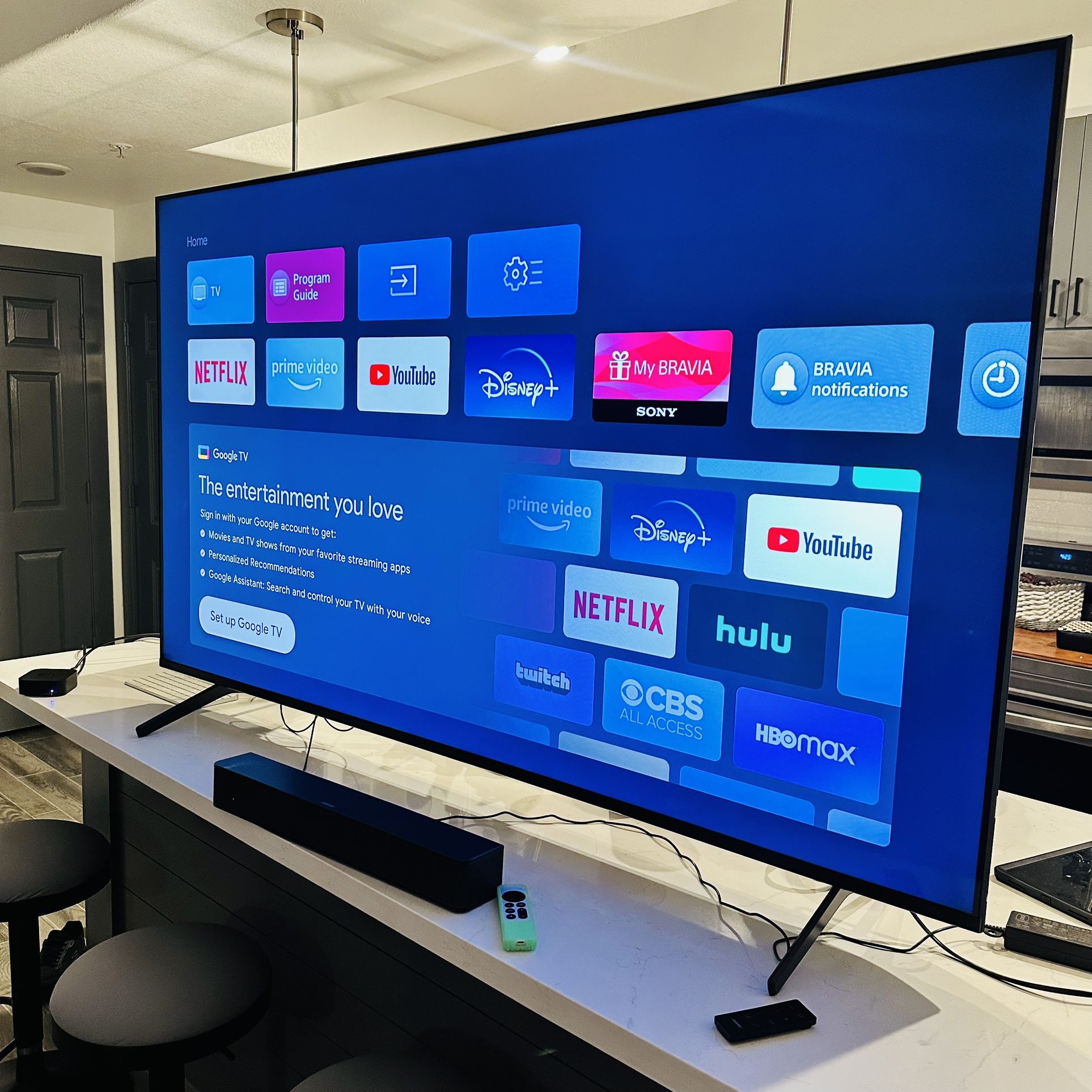 Sony 50” Smart Tv HDR UHD 4k! Google Apps
