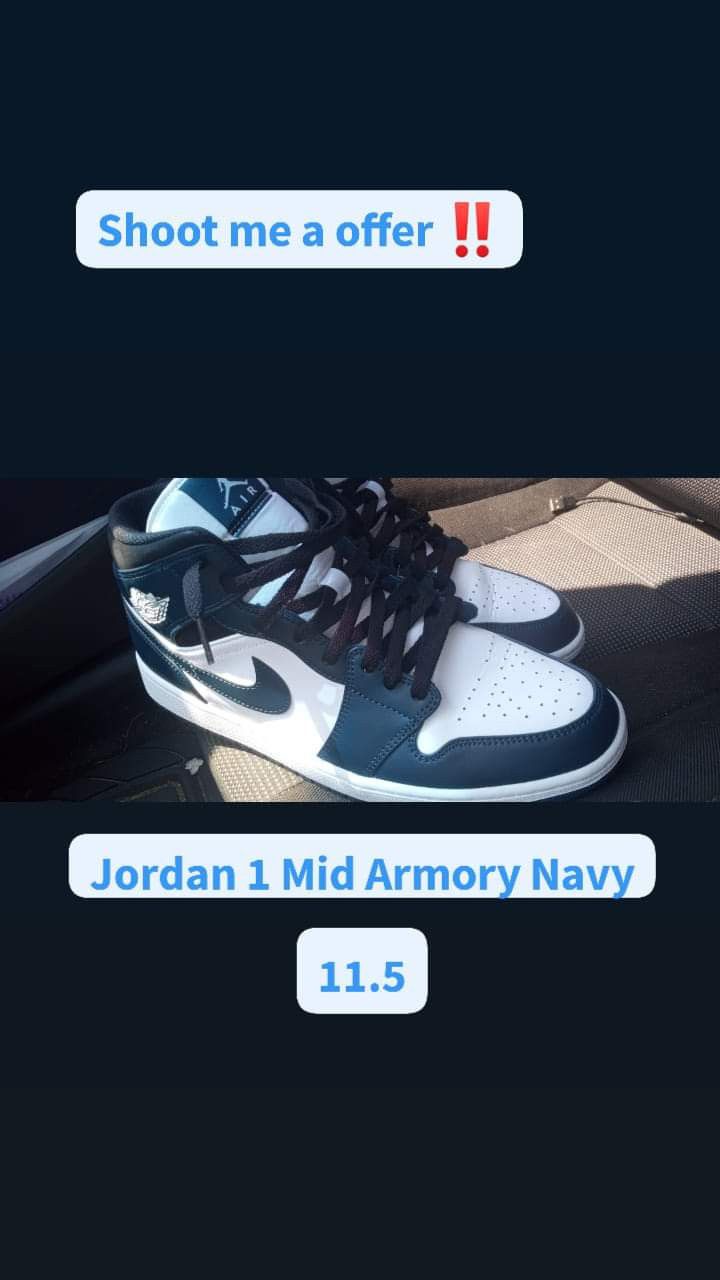 Jordan 1 Mid Armory Navy 