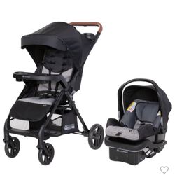 Baby Trend Passport Cargo Travel System with Lightweight EZ Lift Plus Infant Car Seat - Black Bamboo