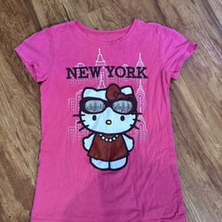 Hello Kitty Girls Kids Shirt size Large 10/12 T-Shirt Sanrio