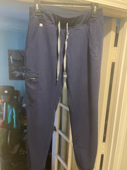 Womens Figs size small technical collection scrubs with pockets Navy Blue Pants