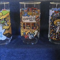 Vintage Muppets 1981 McDonald's The Great Muppet Caper Glasses Set of 3