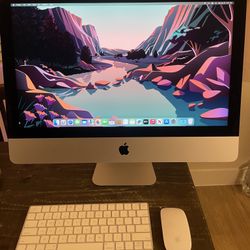 2017 Apple iMac 21.5-inch 4K Retina 8gb Ram 256gb Ssd 3ghz i5 - Ventura macOS - Wireless Keyboard 2 And Magic Mouse  2 All in one   Works great  Very 