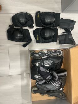 K2 EXO Men’s Inline Skates Size 9 + Full Protective Pad Set