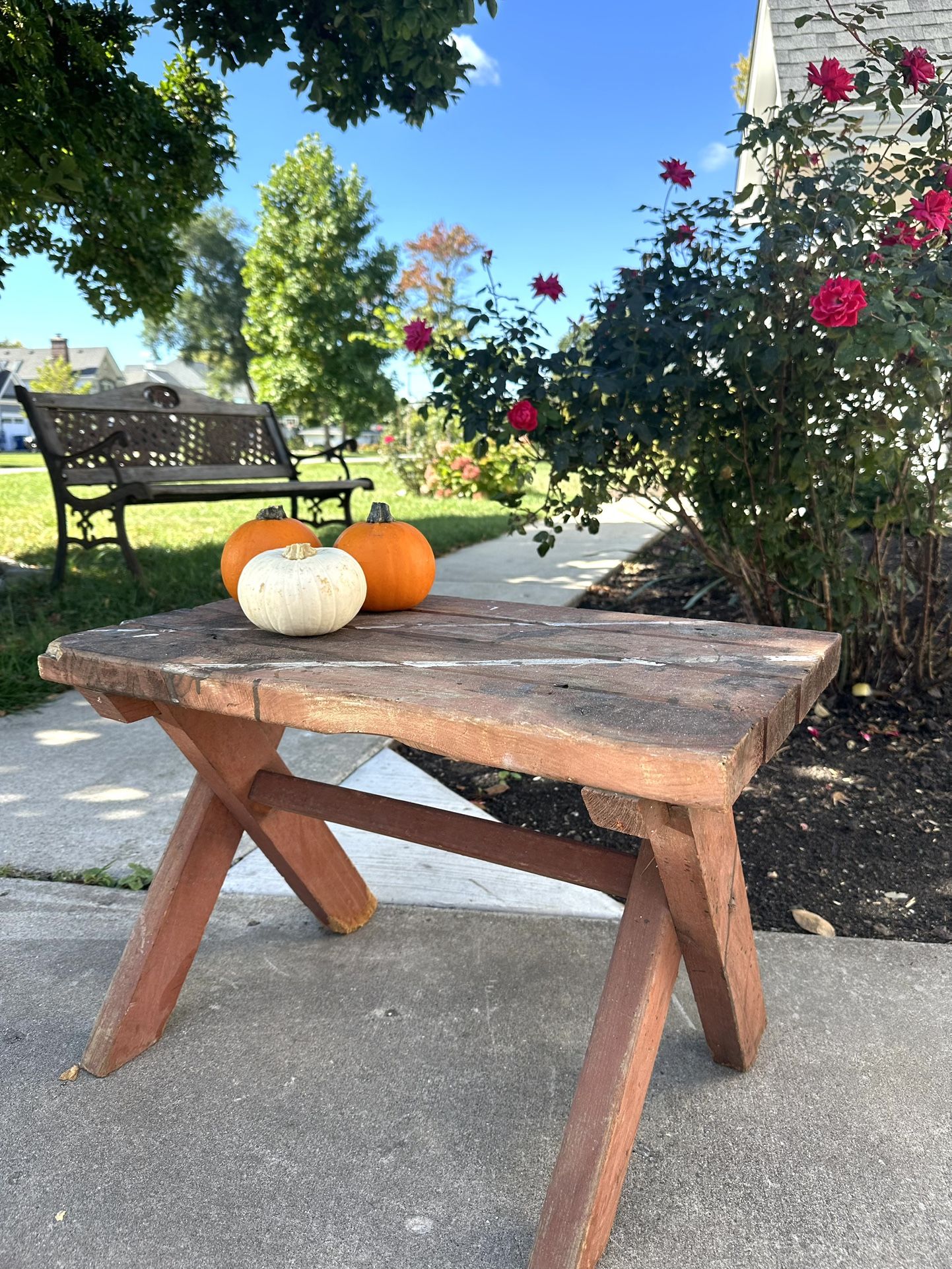 Solid Wood Garden 🪴 Bench H16/WL24/D13.5 $20
