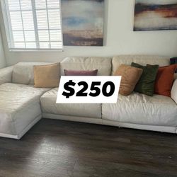 White Sectional