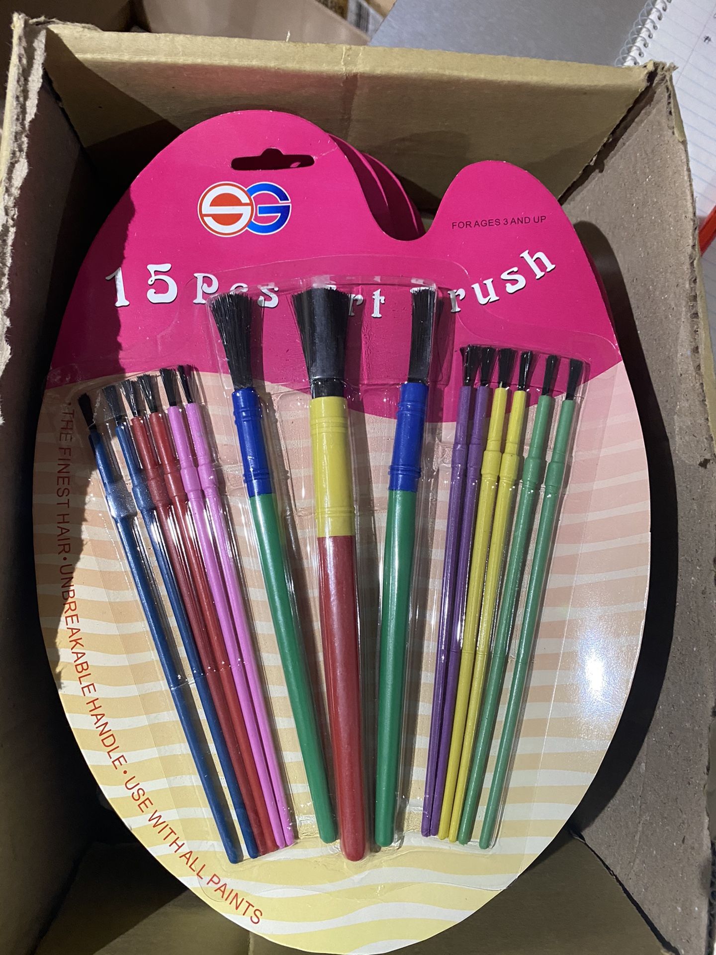 Paint brushes 15 piece