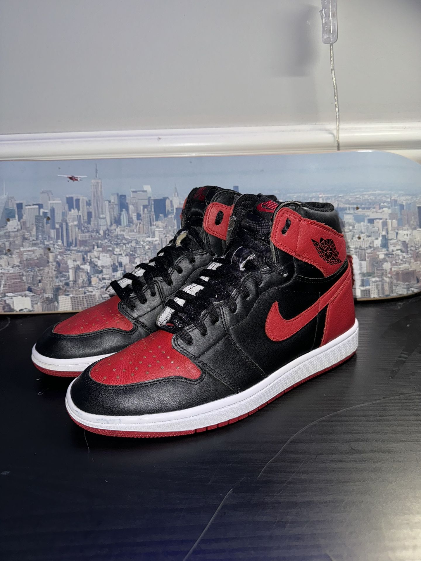 Nike Air Jordan 1 Retro High OG Bred BANNED 2016 Men's Size Nike Air Jordan 1 Retro High OG Bred BANNED 2016 Men's Size