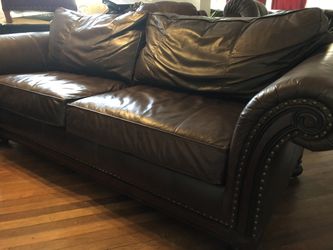 Bernhardt leather couch