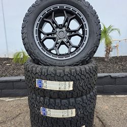 20" FUEL rims w/ 32" BfGoodrich KO2 tires
