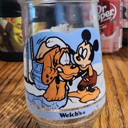 Welch's Disney Mickey Pluto Jelly Jar 