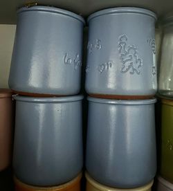 Ceramic yoghurt pots containers
