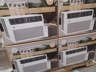 14000btu windows ac by GE smart WiFi.  Over 750 square foot coverage.  90 days warranty.