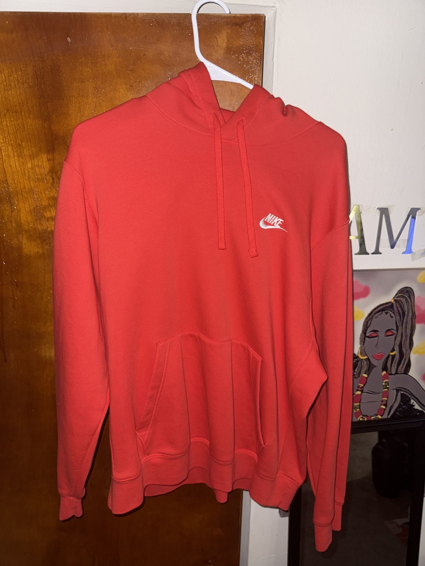 Men’s size large red Nike hoodie