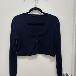 brandy melville/ john galt navy blue cardigan