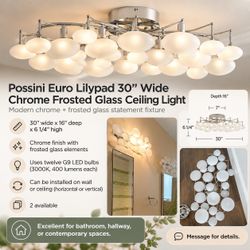 Designer Possini Euro Lilypad Light Fixtures – 2 Available!