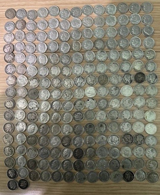 300 Silver 90% Dimes