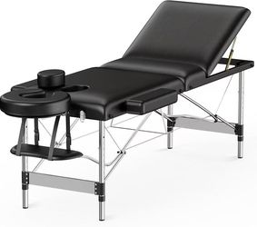 ❤️‍🔥 #w. Brelley 3 Sections Aluminum Adjustable Massage Table Portable
