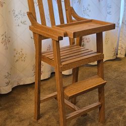 OAK Doll High Chair