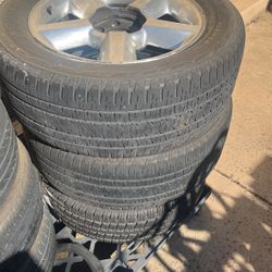 3   20” Chevy Rims & Tires