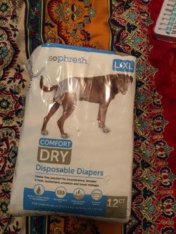 L/XL dog diapers 12 ct