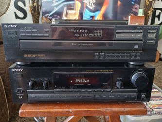 Sony receiver with 5 disc  CD changer