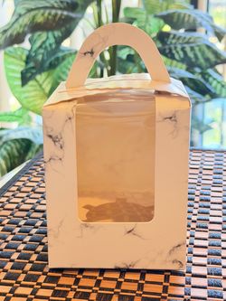 50 Marbled Single Individual Cupcake Holder Box