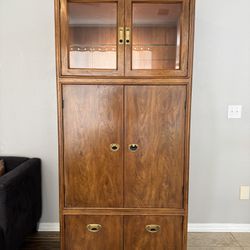 Drexel Heritage Armoire w Lighted Glass Display Case