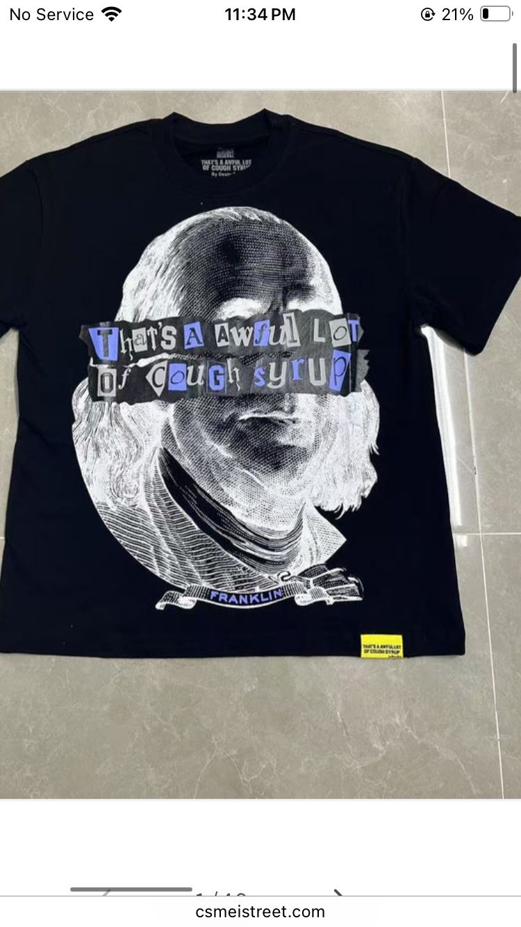 cough syrup trapstar shirt