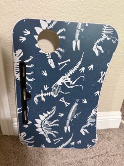 Dinosaur Print Lap Desk with Cup Holder