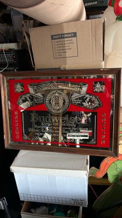 Vintage Budweiser Mirror Circa 1980’s