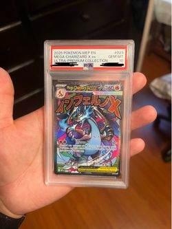 2025 POKEMON #023 MEGA CHARIZARD X EX BLACK STAR PROMO PSA 10