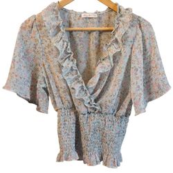 New Active USA Floral Blouse - Women’s Large