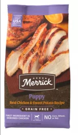 Merrick puppy dog food