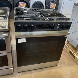 Samsung Gas Stove 30 Inch Wide Slide In