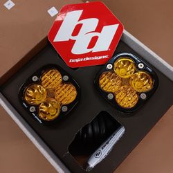 New Baja Designs Squadron Sport Pair Set Amber Driving Combo Pod Set