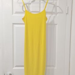 Yellow Midi Dress 