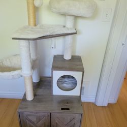 Cat Tree + Litter Box