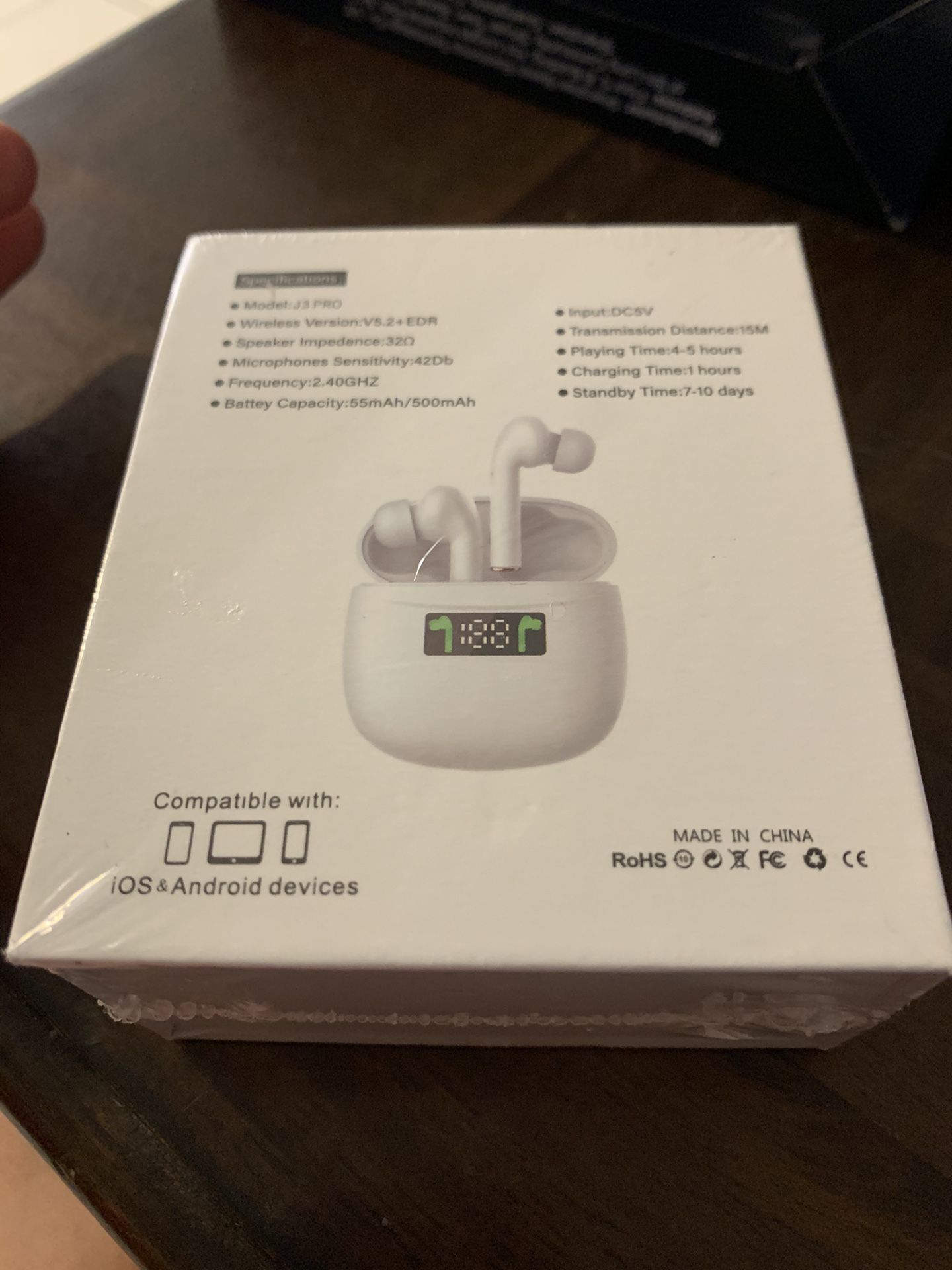 Bluetooth 5.2 Wireless Earbuds with LED