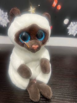 TY BEANIE BELLIES MISO THE SIAMESE CAT PLUSH WITH TAGS - NEW